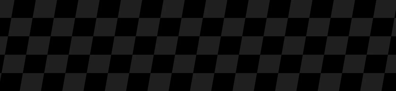 A black and dark gray checkered pattern with alternating squares arranged in diagonal rows.