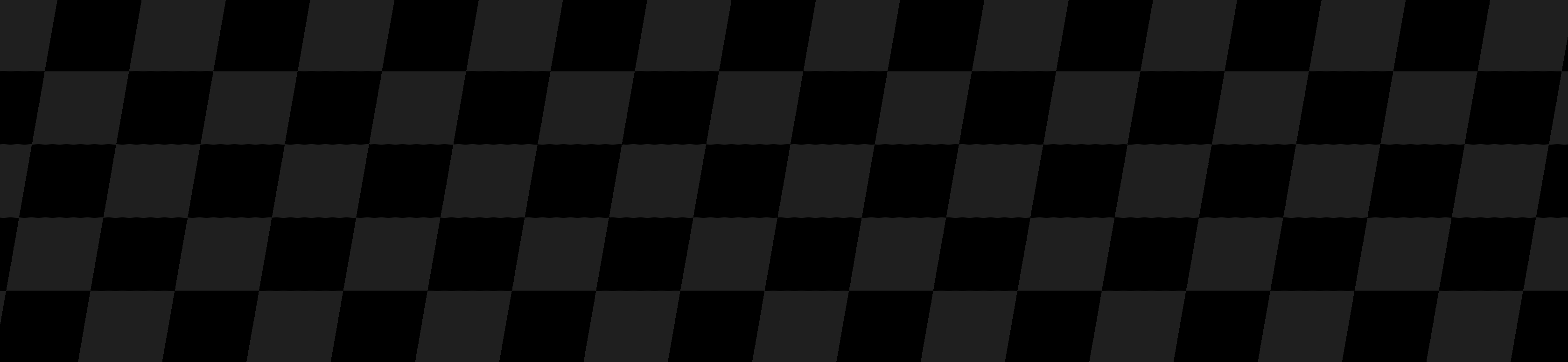 A black and dark gray checkered pattern with alternating squares arranged in diagonal rows.